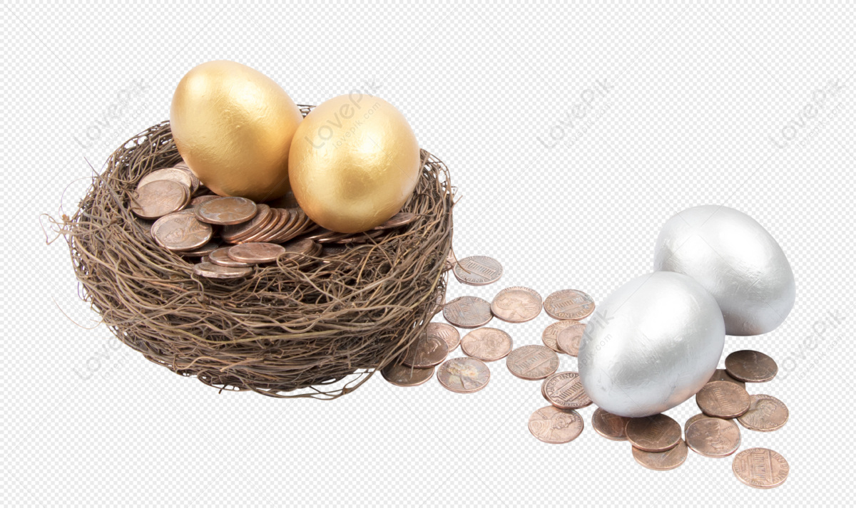 Golden Eggs In Birds Nest PNG Transparent And Clipart Image For Free  Download - Lovepik