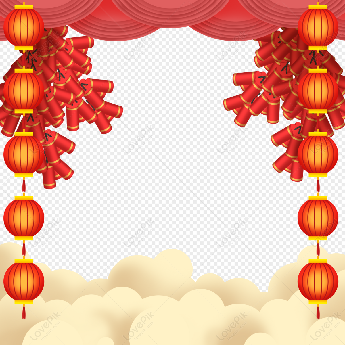 New Year Chinese Style Border PNG Hd Transparent Image And Clipart Image  For Free Download - Lovepik | 400480354