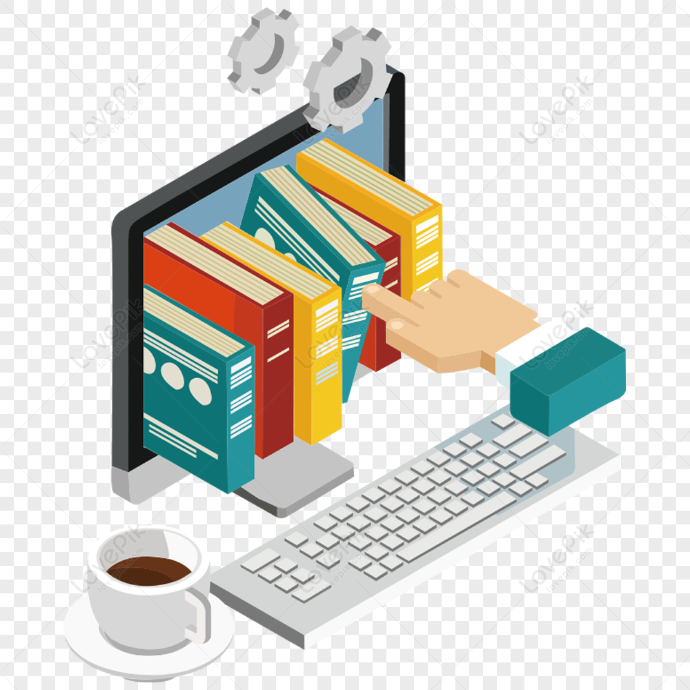 online educational books, computer, material, book png picture