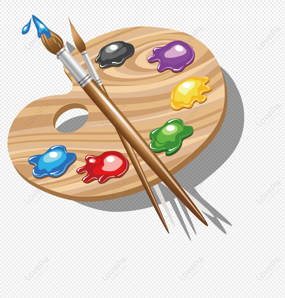 Painting Plate Vector Hd PNG Images, Color Painting Plate Material, Color,  Videos Plate, Material PNG Image For Free Download