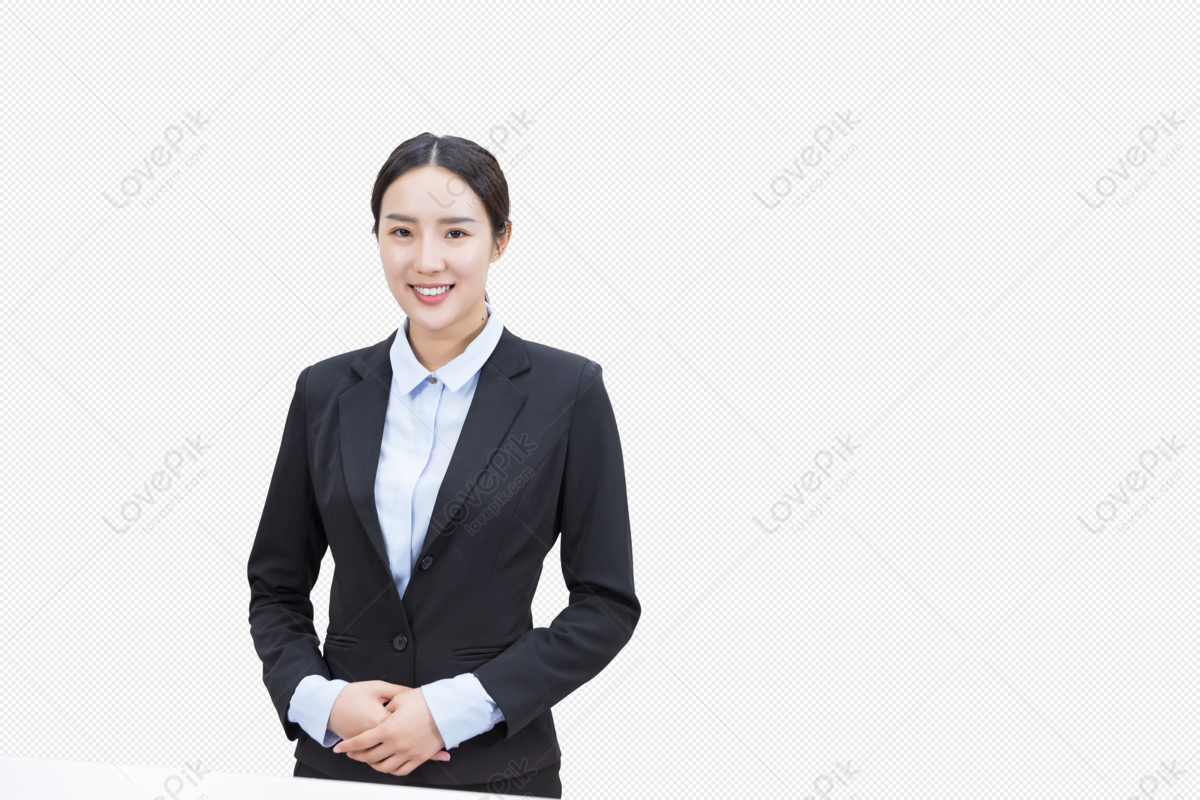 reception beauty at front desk, young, material, desk png transparent image