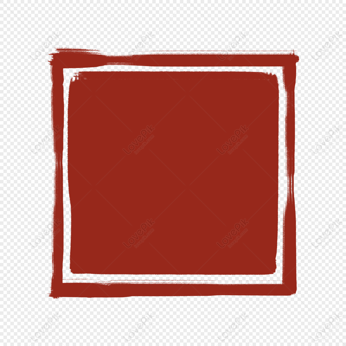 Square Red Seal Background PNG Image Free Download And Clipart Image For  Free Download - Lovepik | 401000331