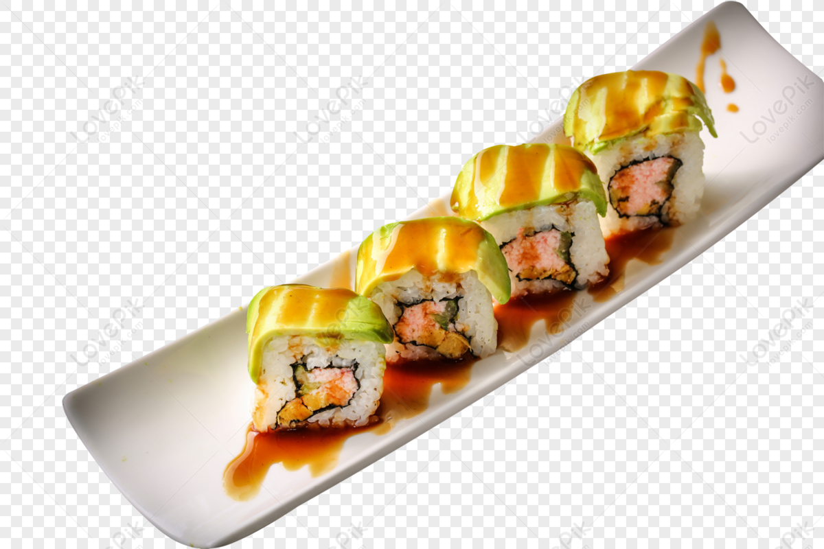 transparent sushi