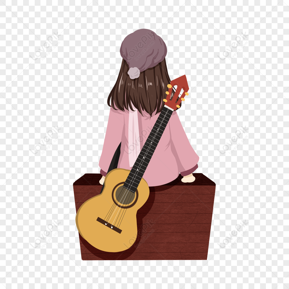 Cô Gái Ngồi Trên Một Chiếc Vali Mang Theo Một Cây Đàn Guitar Hình Ảnh |  Định Dạng Hình Ảnh Png 400976821| Vn.Lovepik.Com
