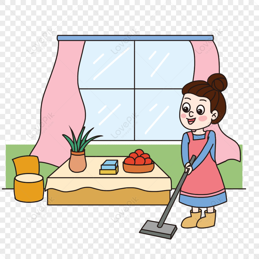 sweeping the floor clipart