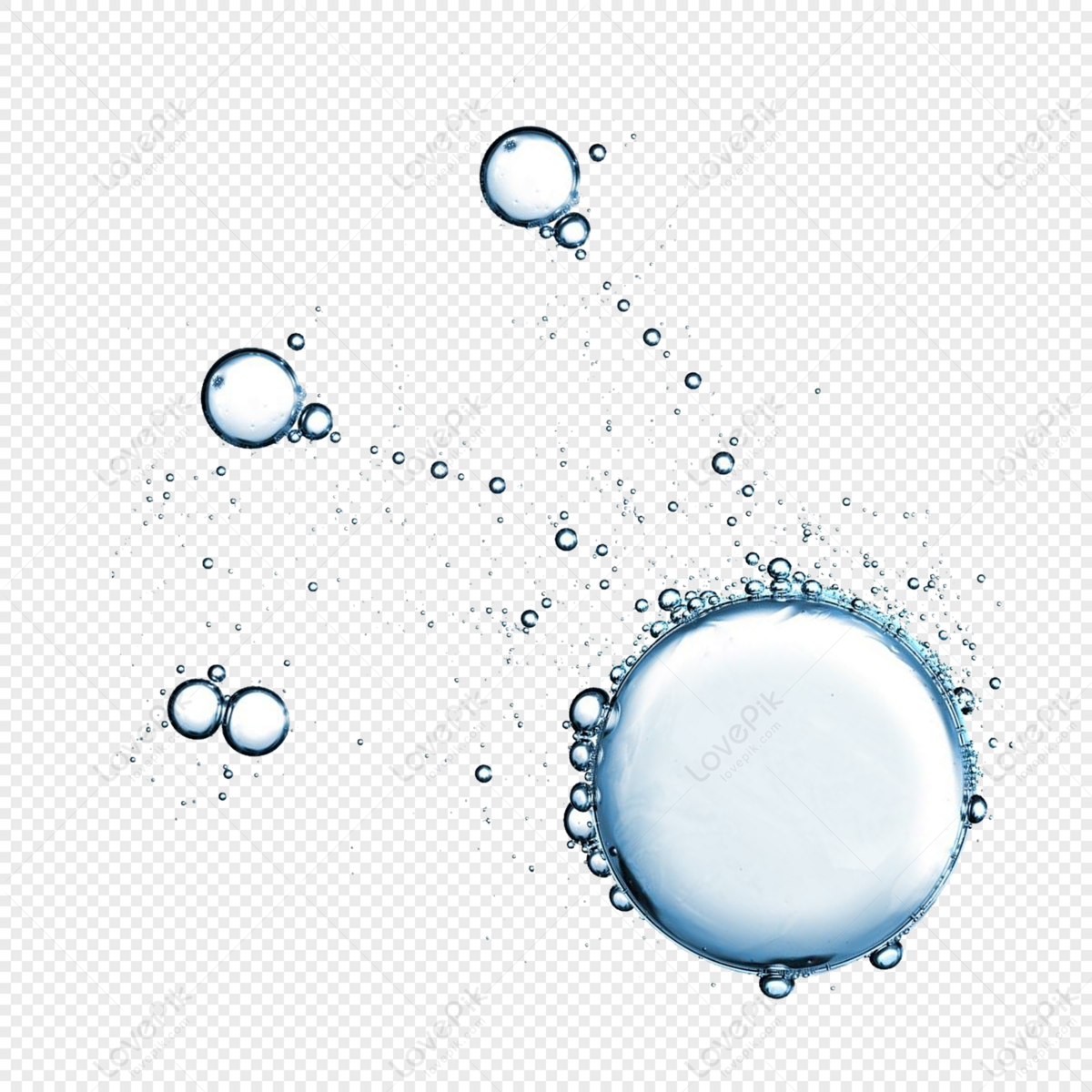 PNG Bubble Background - Water Bubble - Blue Bubble – Free Download