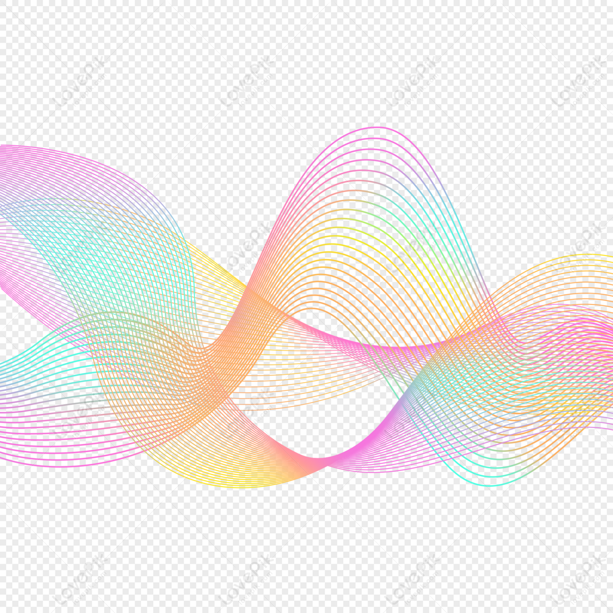 abstract colorful wave line background clipart