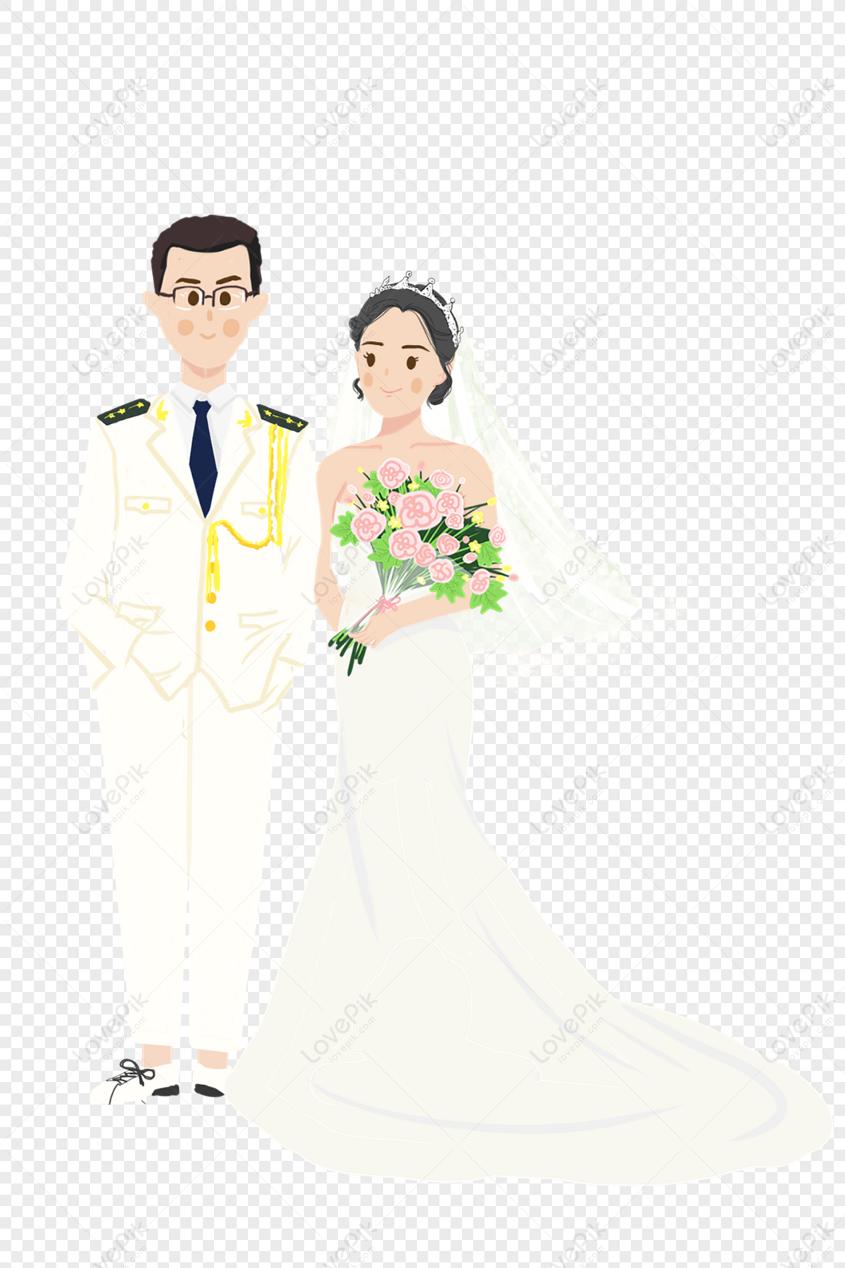Wedding Cartoon Characters PNG Transparent Image And Clipart Image For Free  Download - Lovepik | 400994127