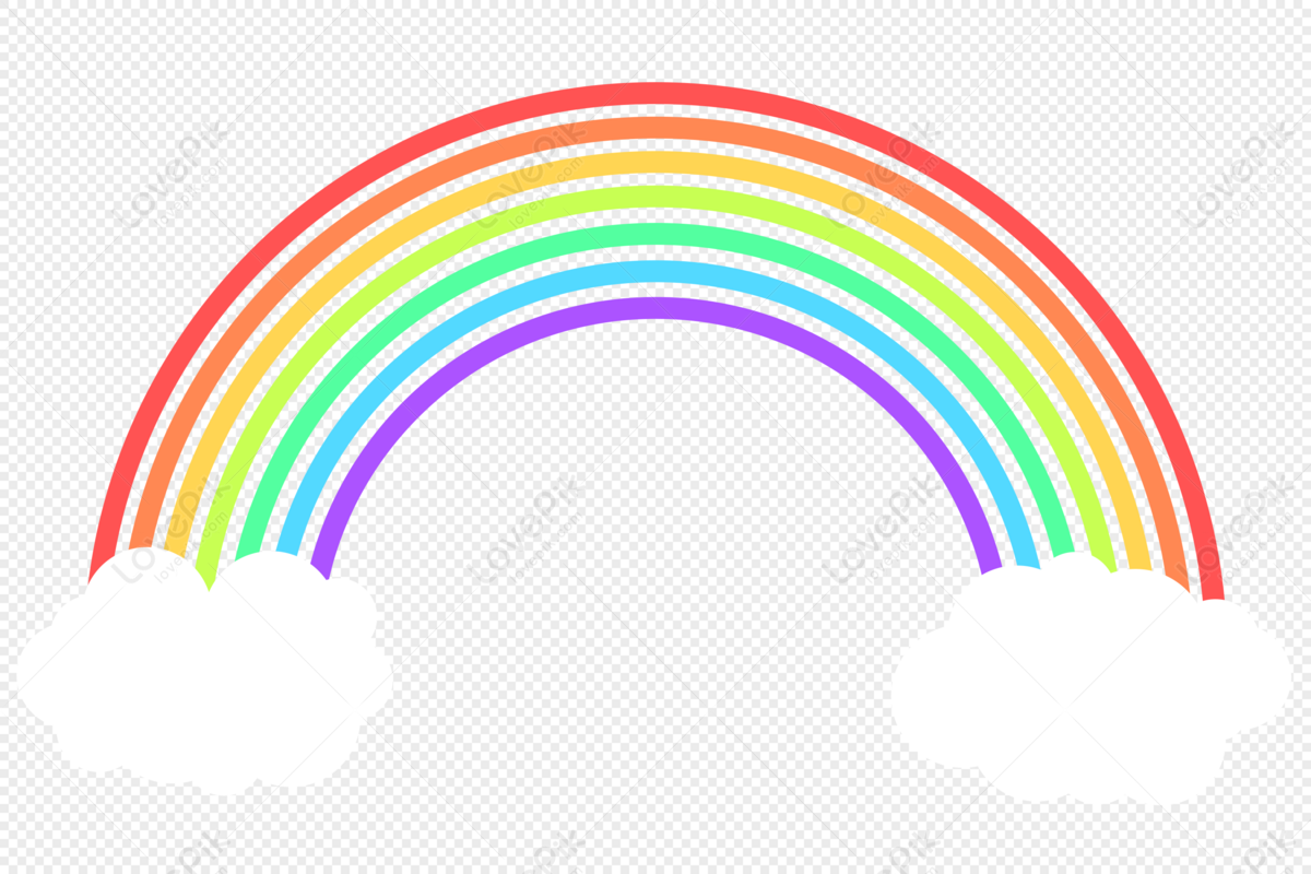 White Cloud Cartoon Rainbow Free PNG And Clipart Image For Free Download -  Lovepik | 400322519
