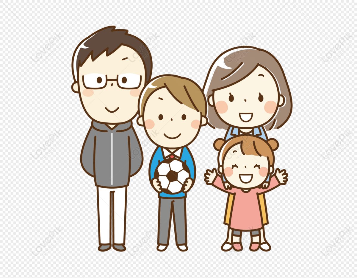 Cartoon Character Family PNG Transparent Background And Clipart Image For  Free Download - Lovepik | 401037460