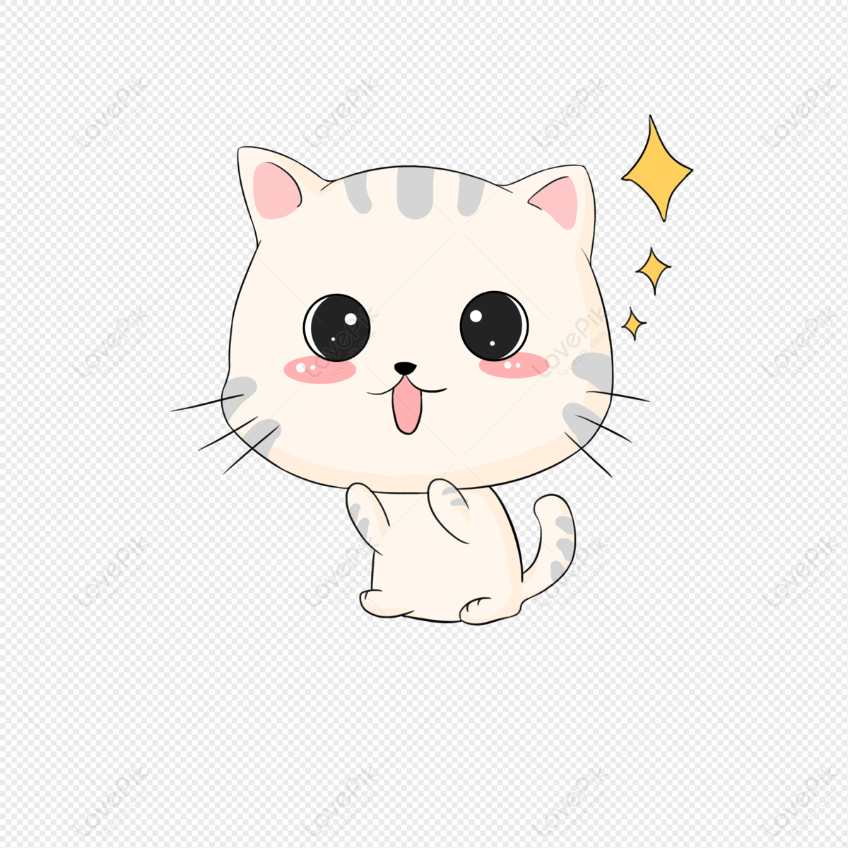 Cartoon Cute Cat Expression Kit PNG Transparent Background And Clipart  Image For Free Download - Lovepik | 401092130
