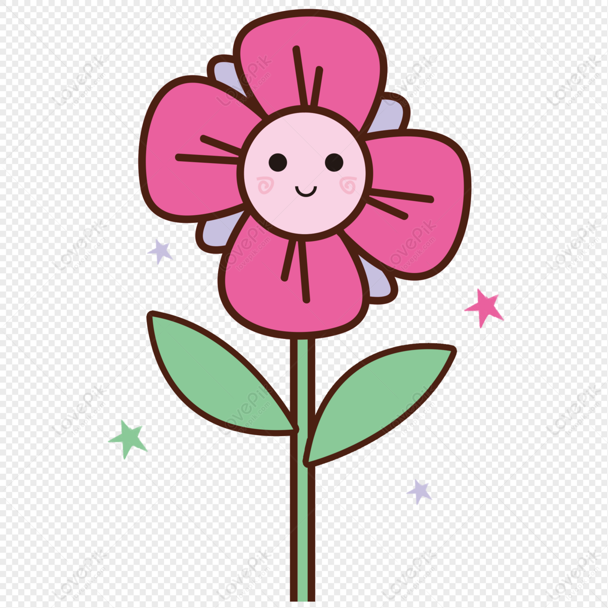 Cartoon Flowers PNG Images With Transparent Background | Free Download On  Lovepik