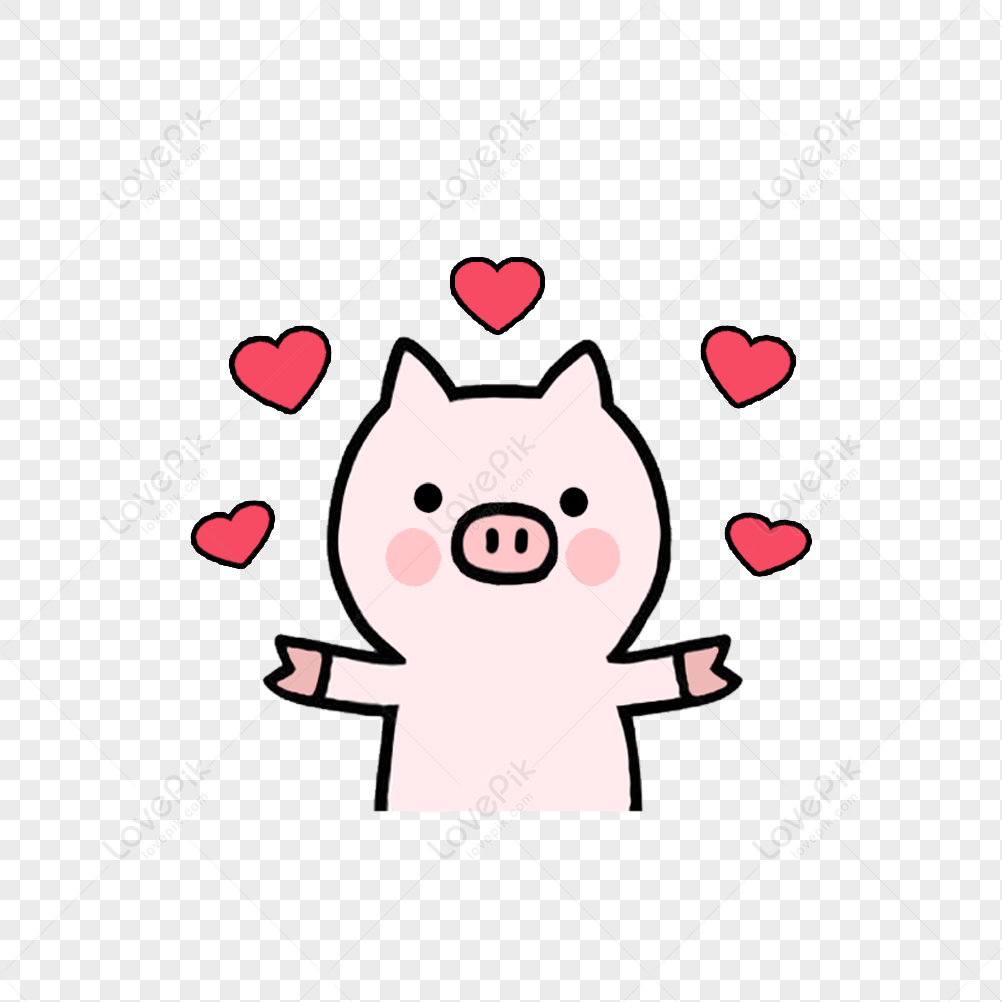 lovepik cartoon hand drawing a cute pig png image 401167258 wh1200