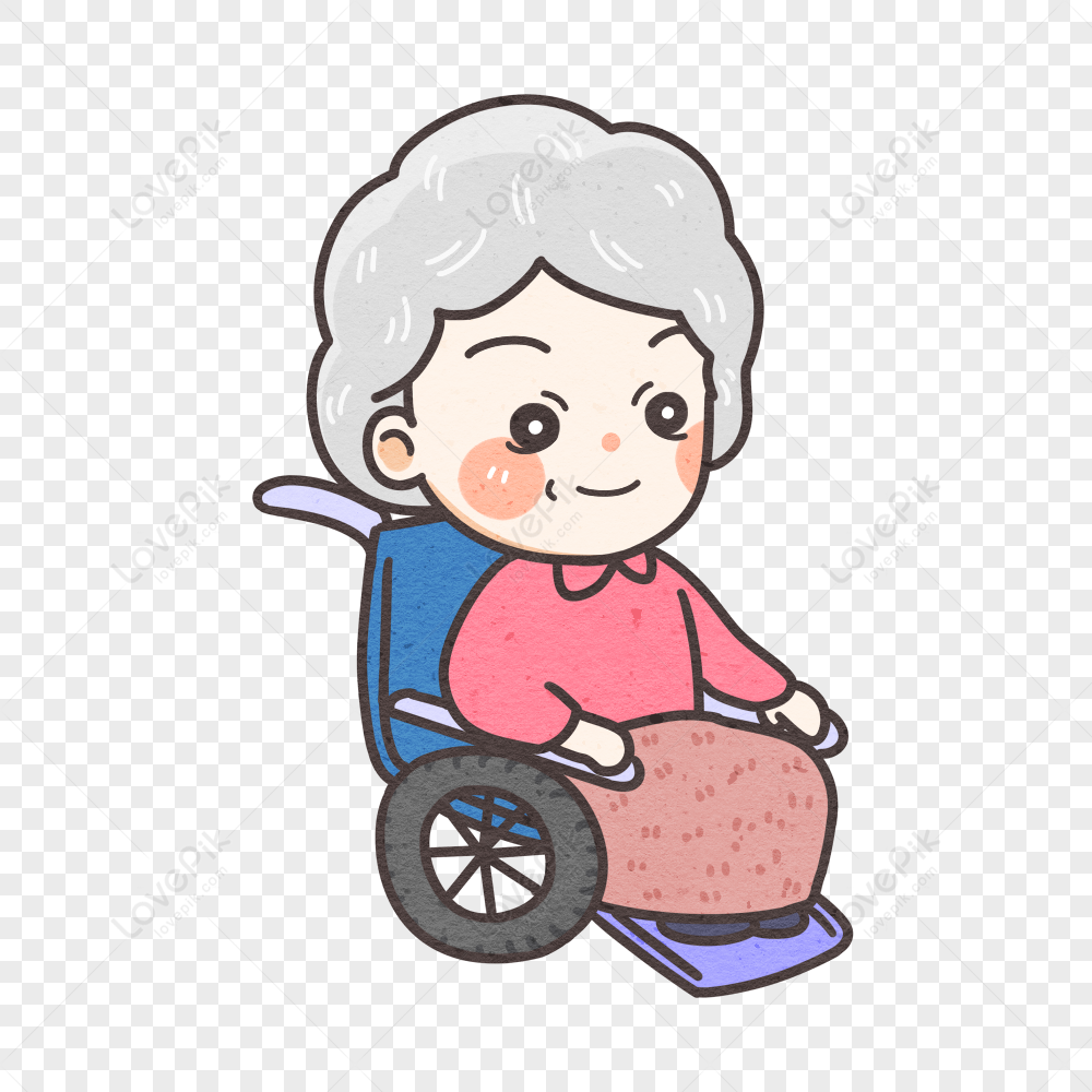 Cartoon Hand Painted Wheelchair Elderly PNG Transparent Image And Clipart  Image For Free Download - Lovepik | 401054917