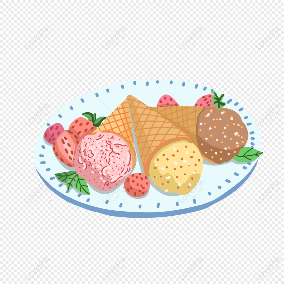 Cartoon Ice Cream Ball PNG Transparent Background And Clipart Image For  Free Download - Lovepik | 401129230