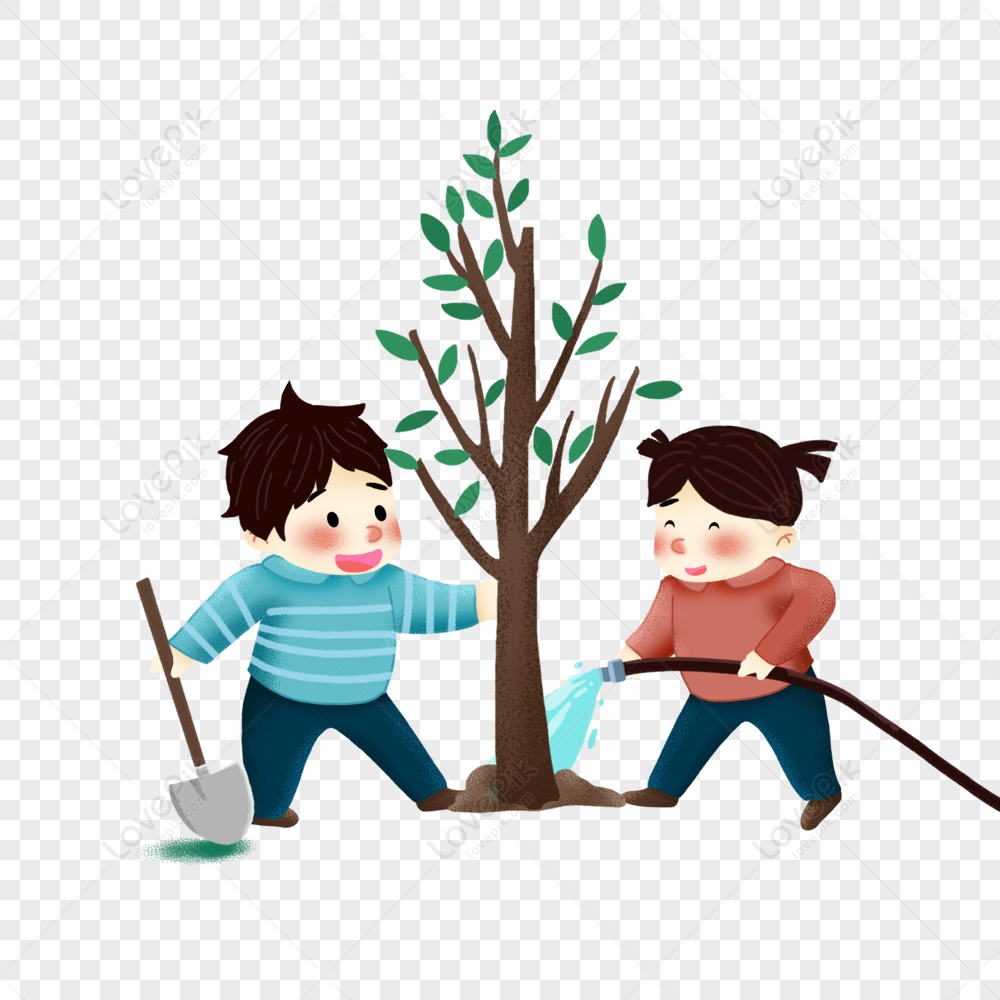 Дети сажают деревья. Посадка дерева векторна. Мальчик сажает дерево. Дети сажают деревья на прозрачном фоне. Песня я посадил дерево