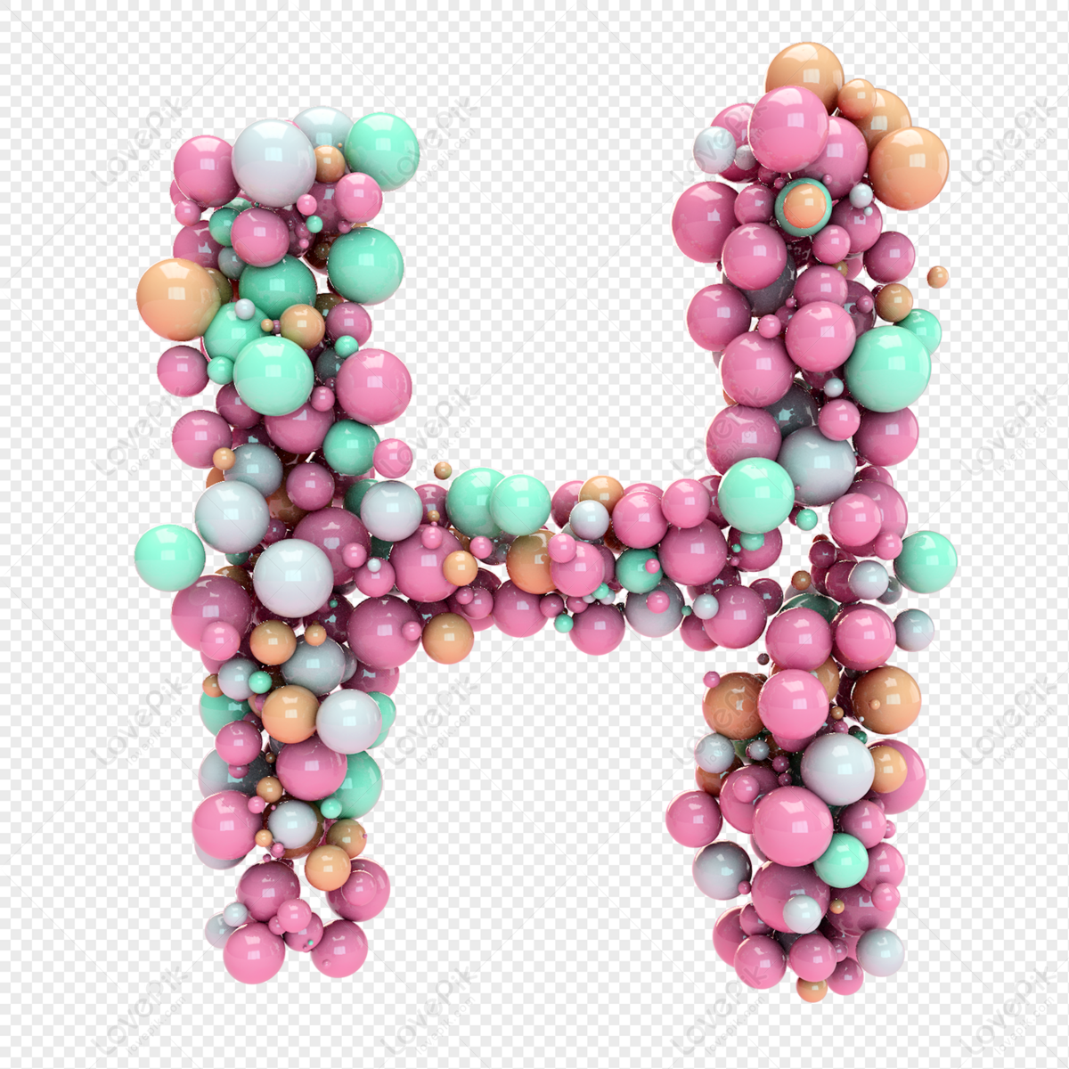 Coloured Balloons Form The Letter H PNG Image And Clipart Image ...