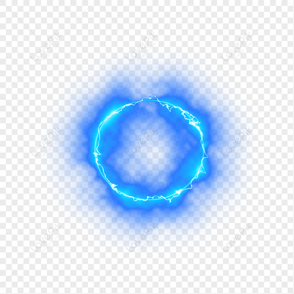 lovepik cool blue lightning ring png image 401089286 wh1200