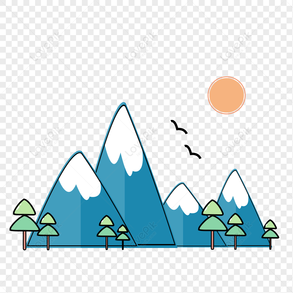 Cute Cartoon Mountain And Small Tree PNG Image Free Download And Clipart  Image For Free Download - Lovepik | 401087761