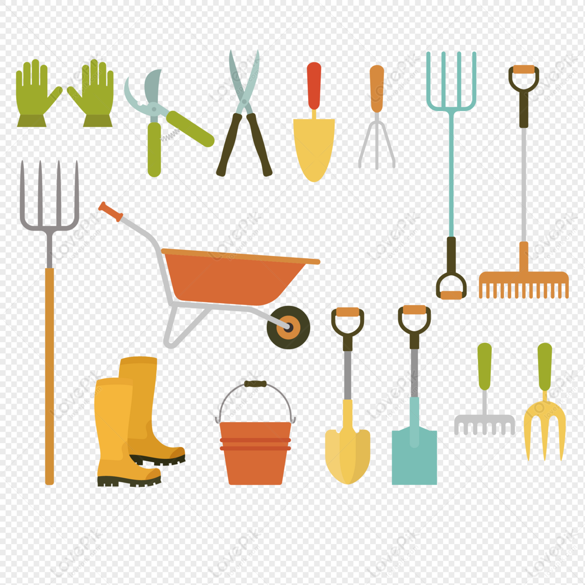 farmer tools illustration