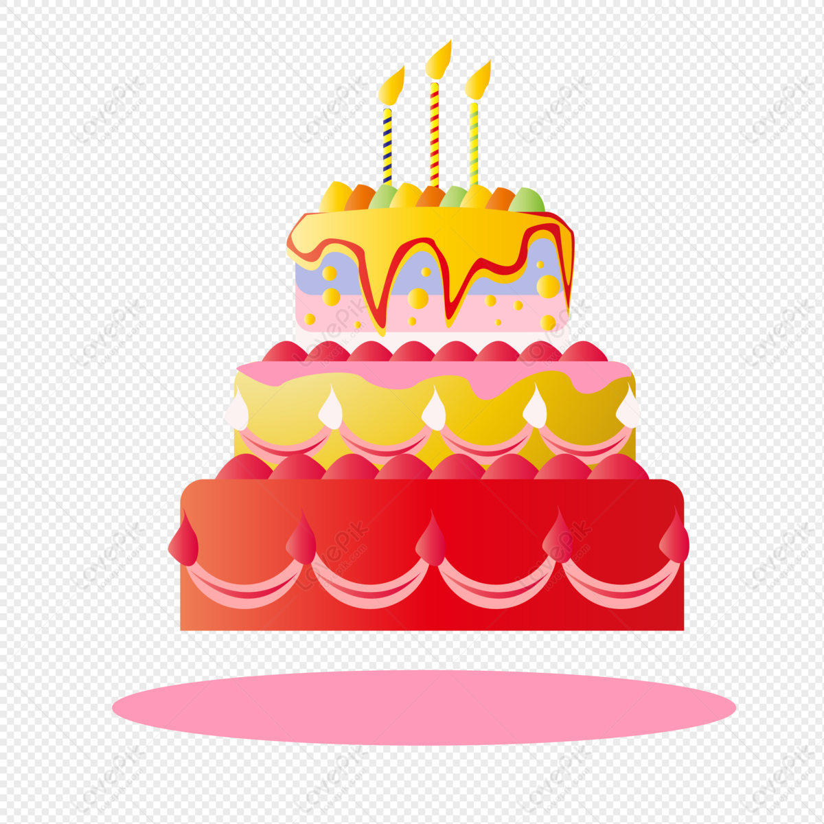 Cake Png Transparent Transparent Background - Happy Birthday Cake Png  Clipart (#976815) - PikPng