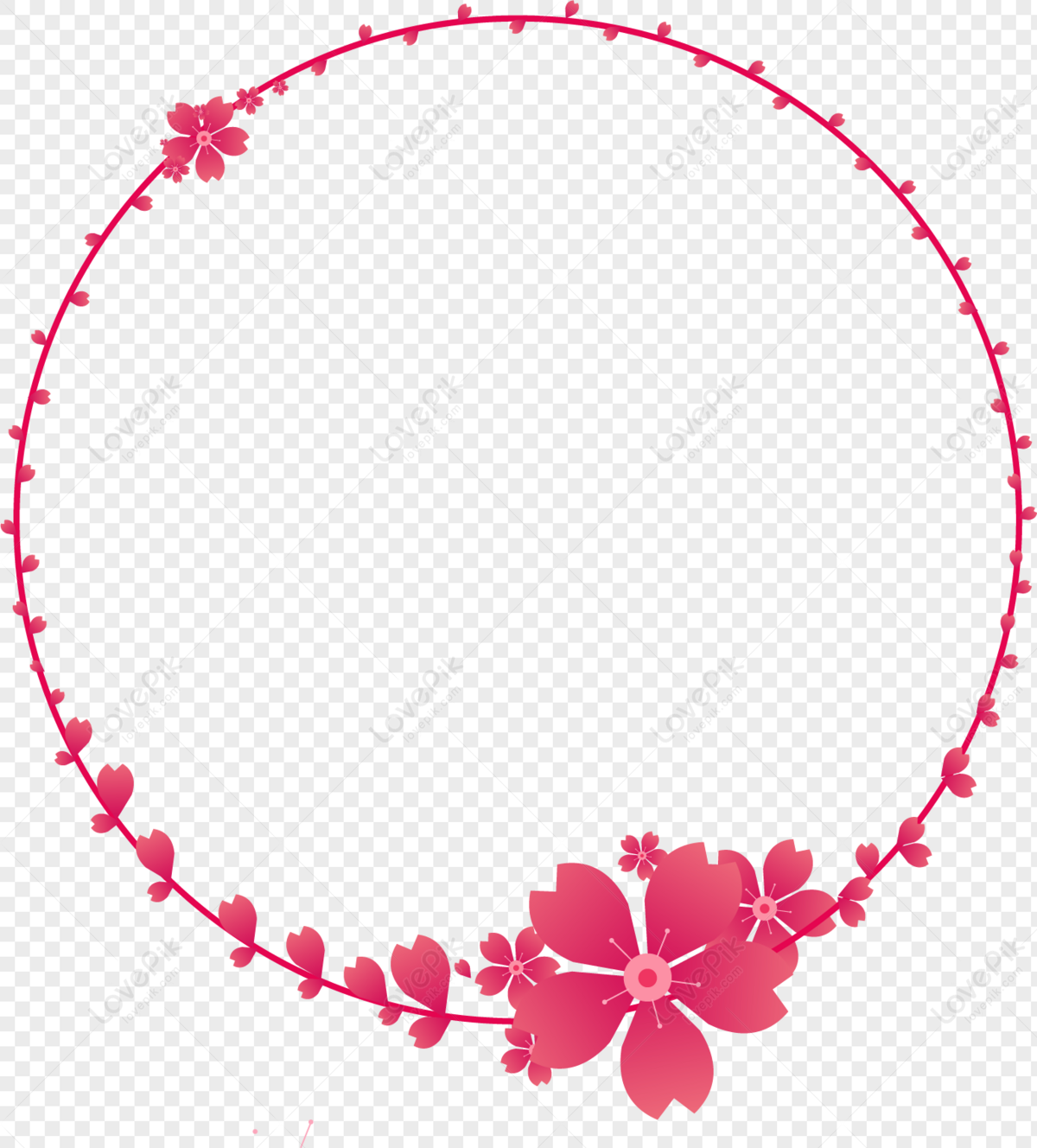 round frame clipart png