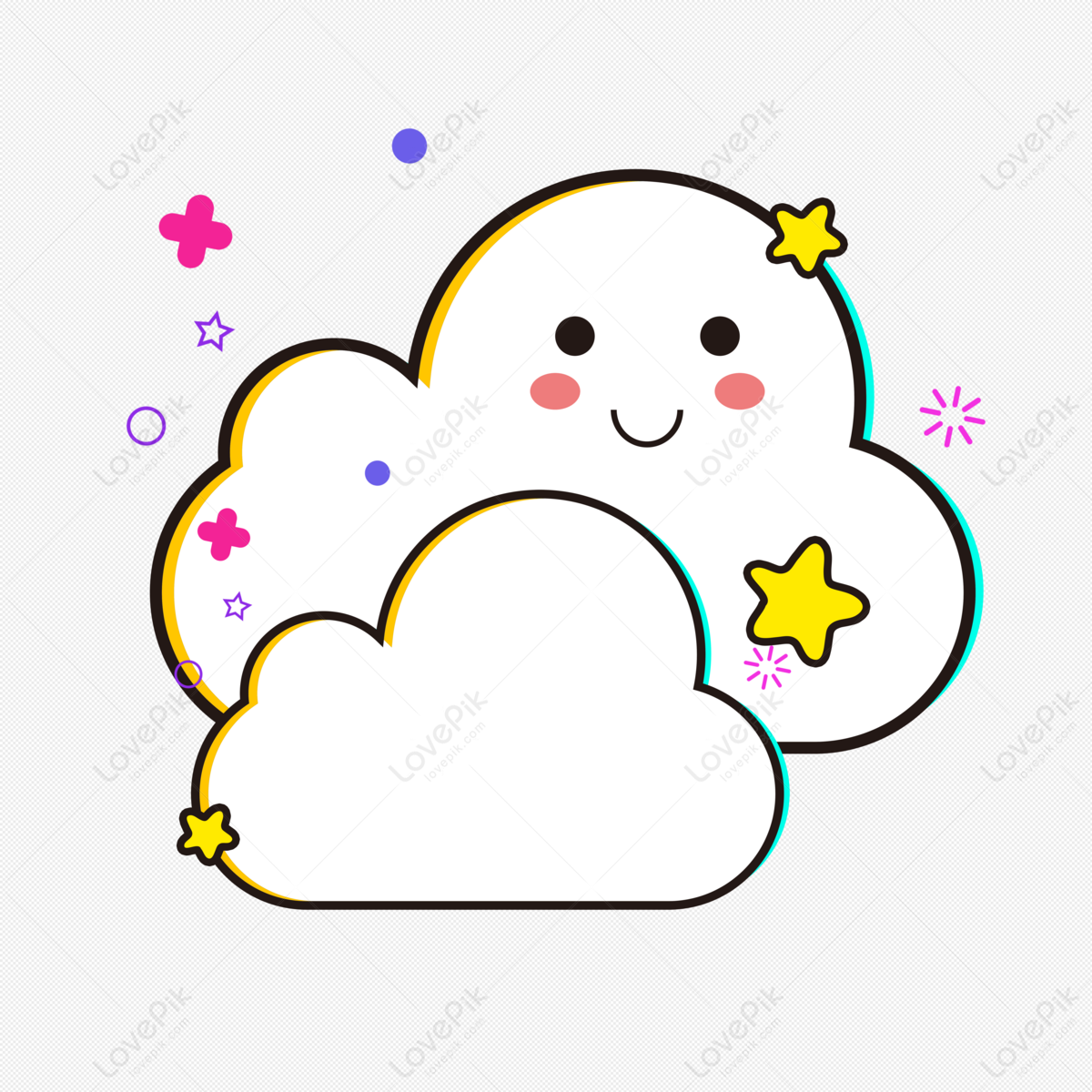 Hand Drawn Cartoon Clouds PNG Transparent And Clipart Image For Free  Download - Lovepik | 401038776