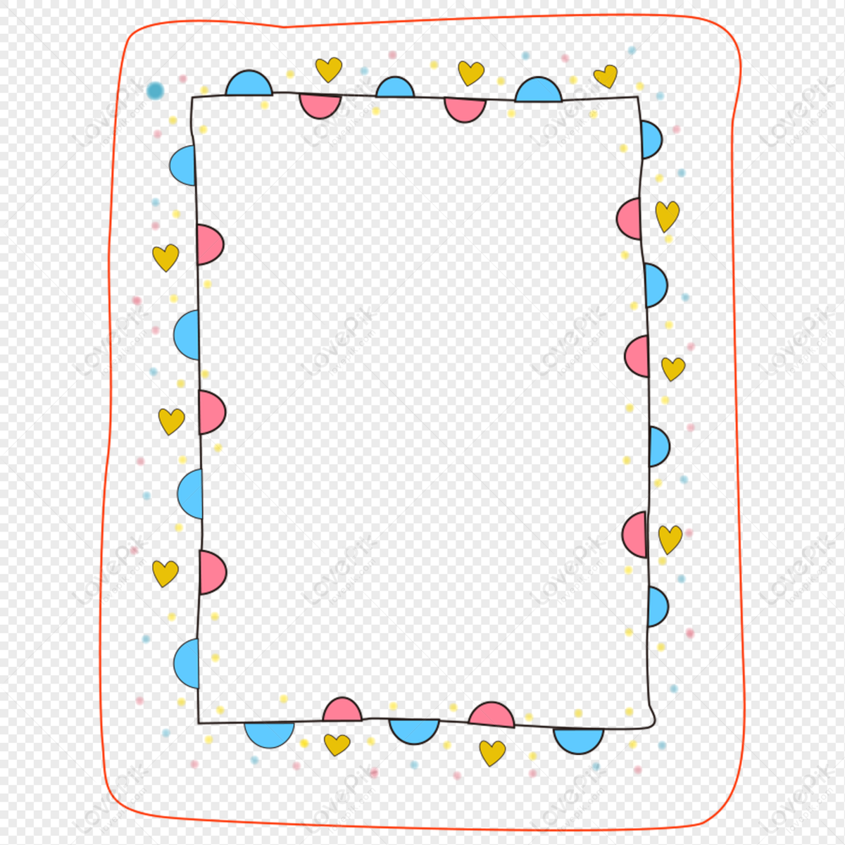 Hand Drawn Cute Decorative Cartoon Border Picture Frame Free PNG And  Clipart Image For Free Download - Lovepik | 401167999