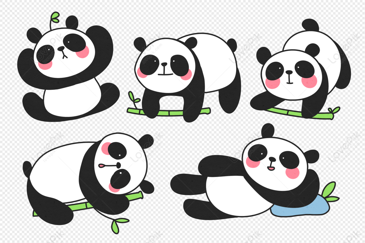 Kawaii Panda PNG, Vector, PSD, and Clipart With Transparent Background for  Free Download