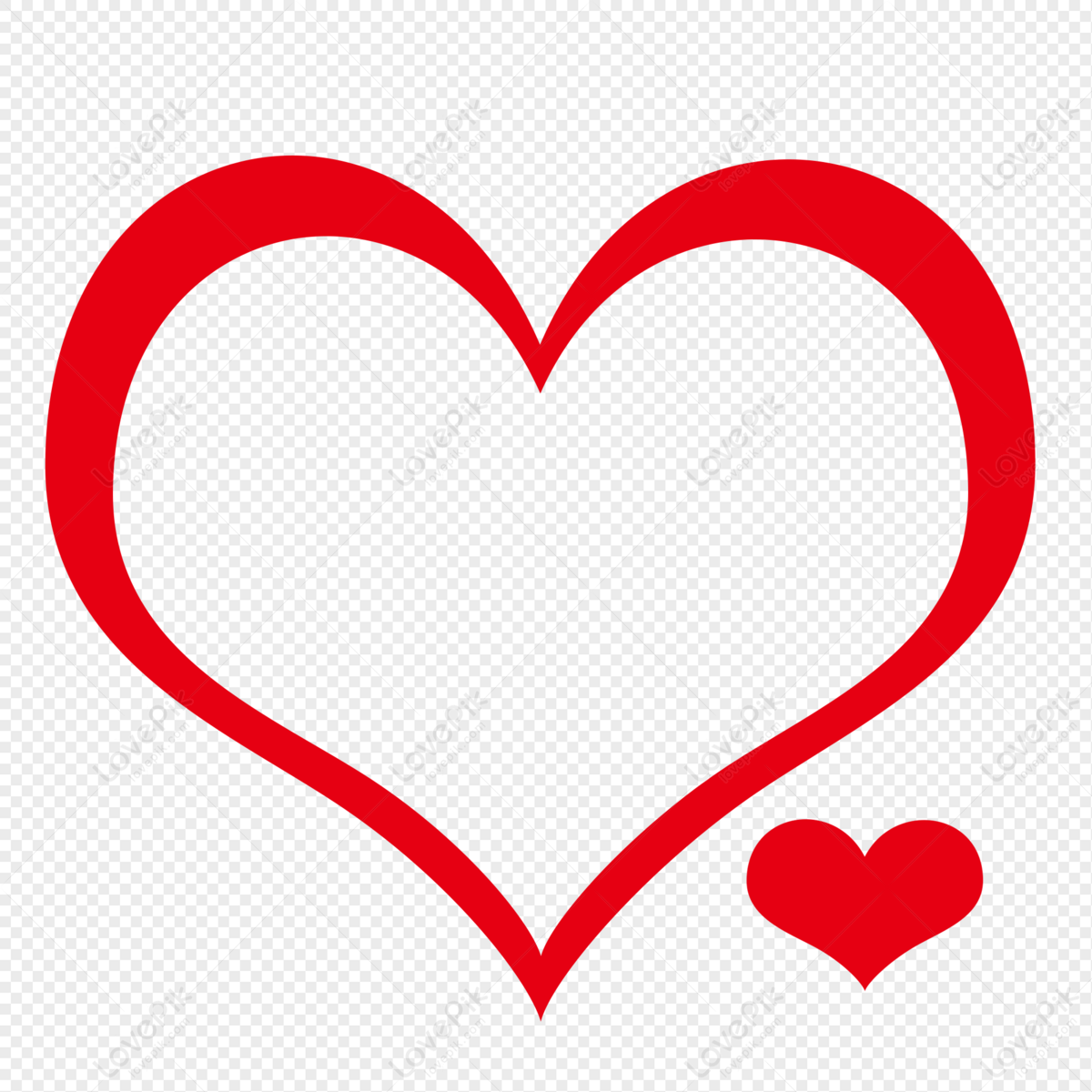 Love Red Hearts PNG, Vector, PSD, and Clipart With Transparent