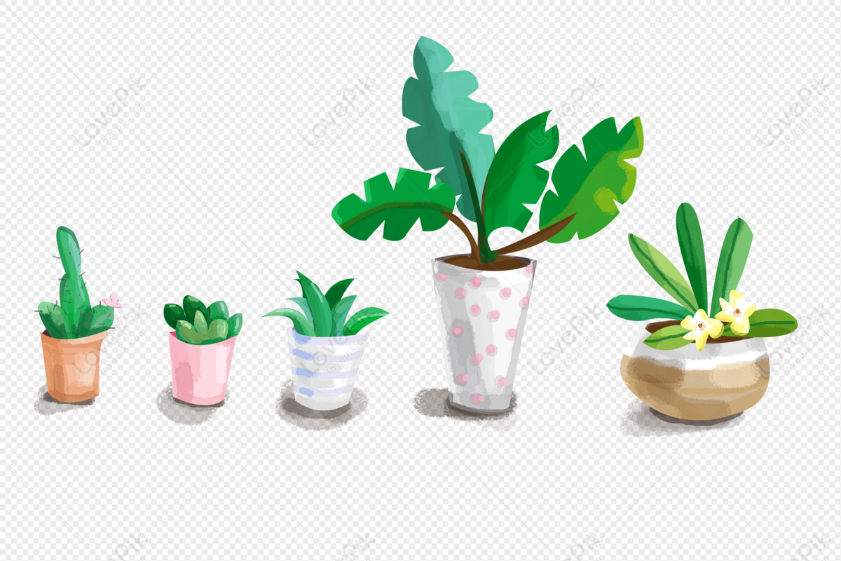 Small Fresh Hd Transparent, Vector Small Fresh Plant Stickers