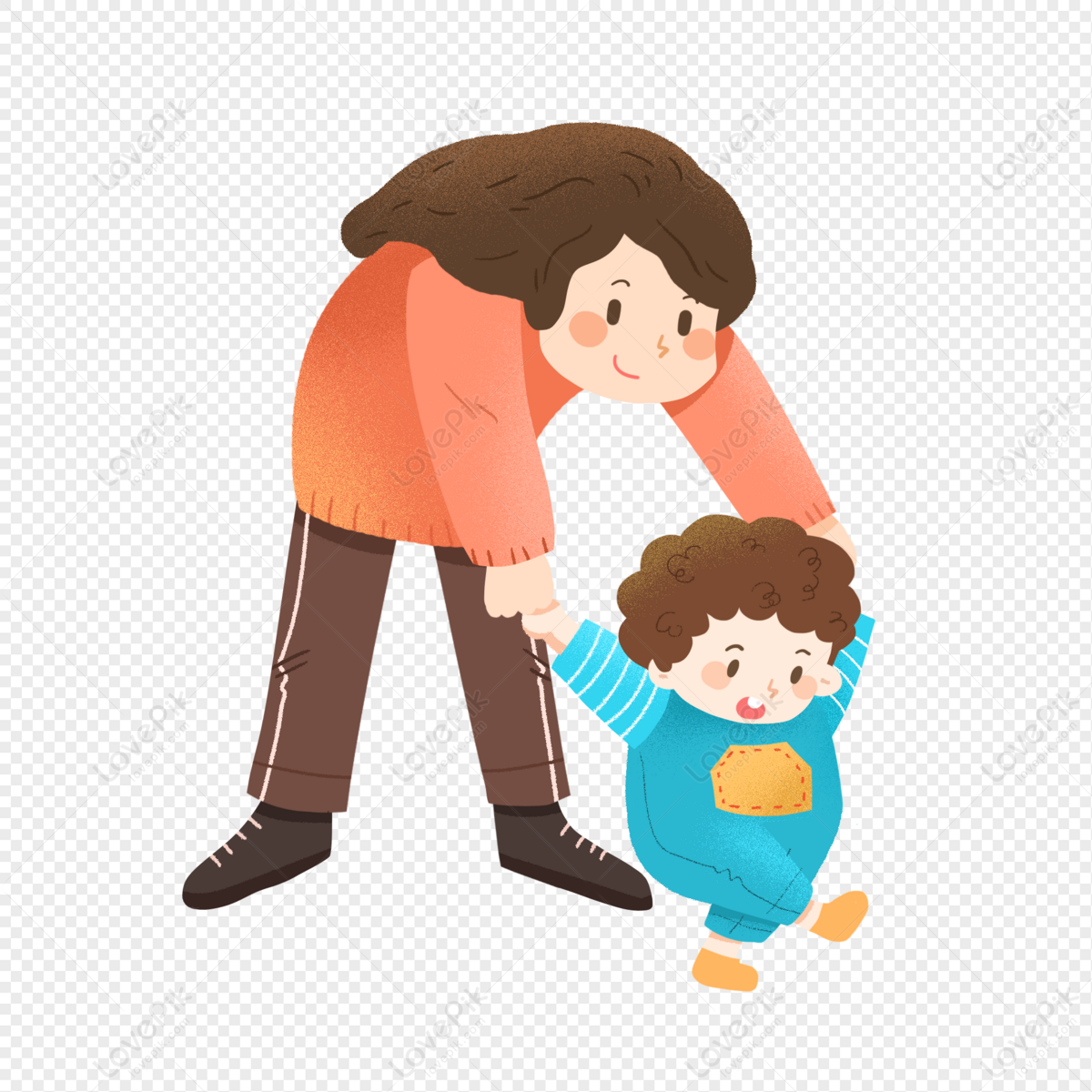 La madre y el bebé/Niño