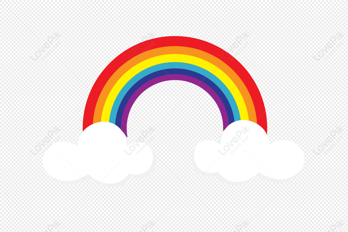 Rainbow Cloud Cartoon Free Material PNG Transparent Background And Clipart  Image For Free Download - Lovepik | 401096420
