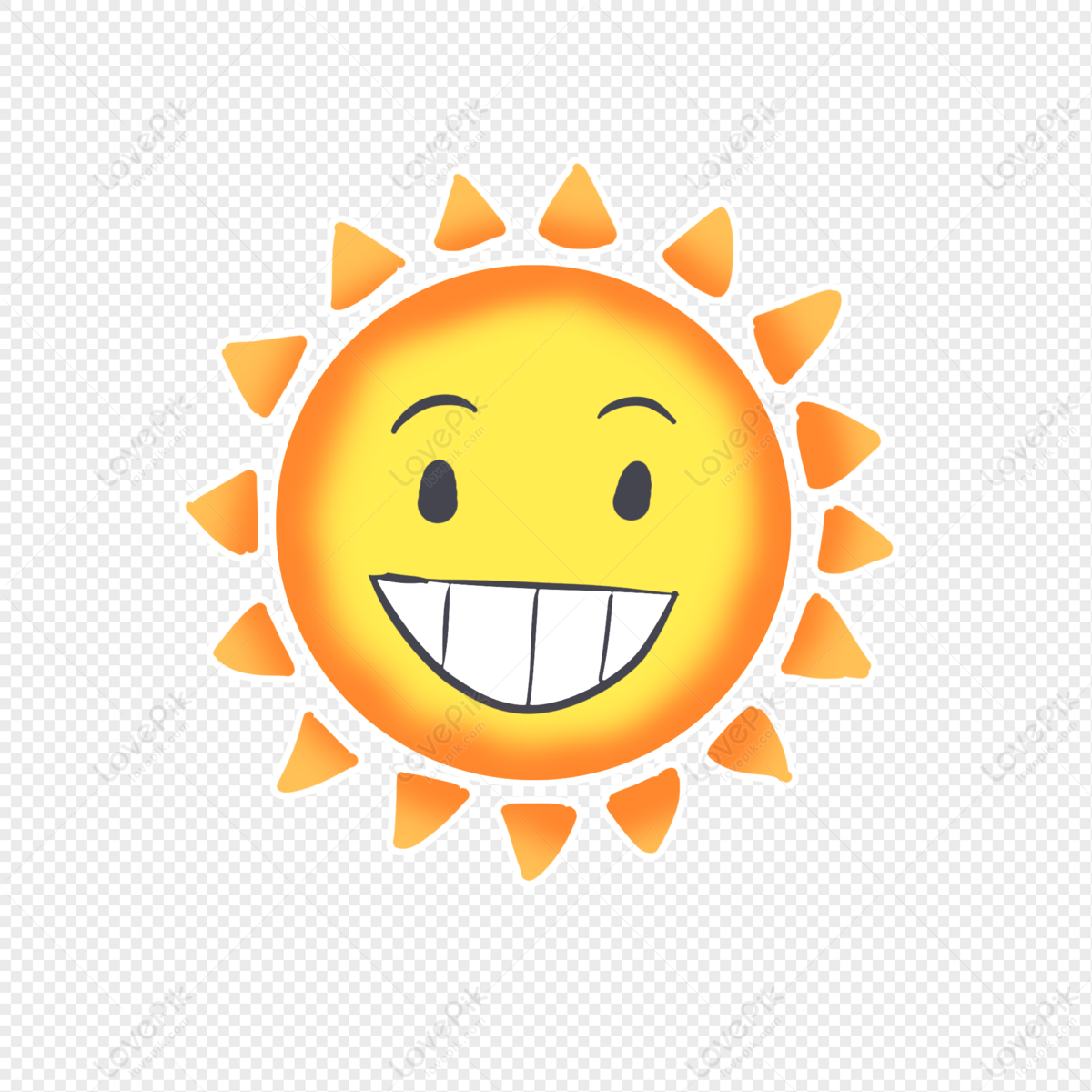 Smile Face Sun Cartoon PNG White Transparent And Clipart Image For Free  Download - Lovepik | 401115272