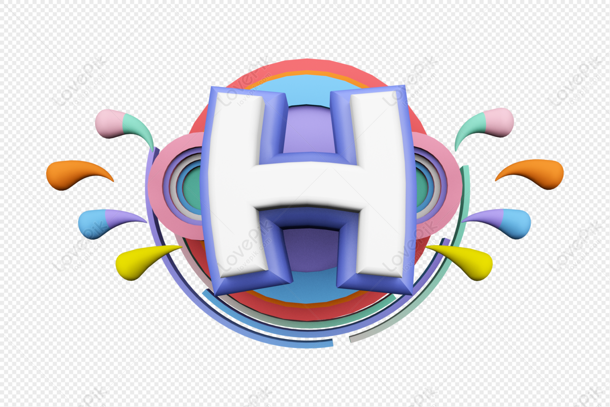 Stereo English Letter H PNG White Transparent And Clipart Image ...