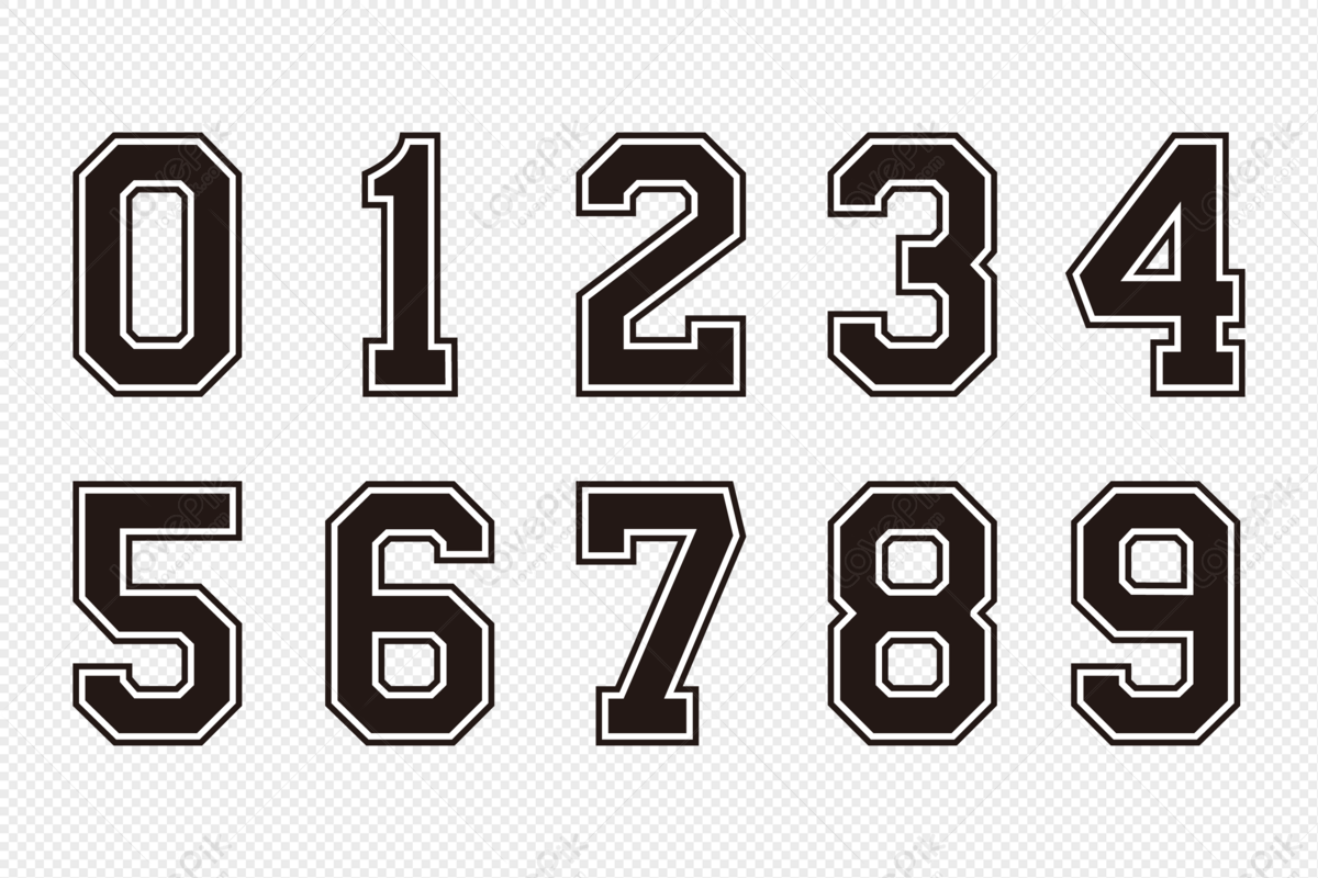 Vector Arabic Numbers PNG Image & PSD File Free Download - Lovepik