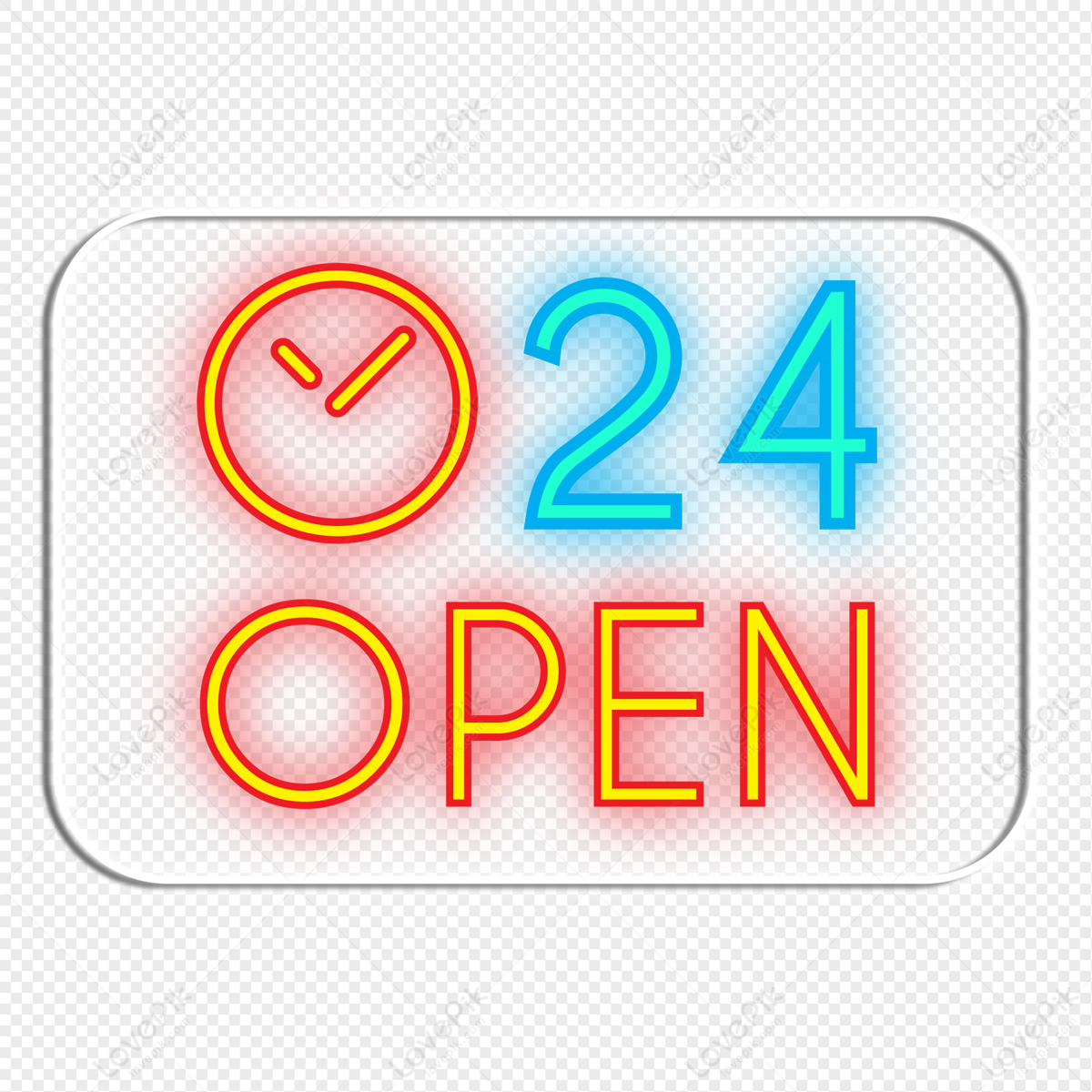24 Hours PNG, Vector, PSD, and Clipart With Transparent Background