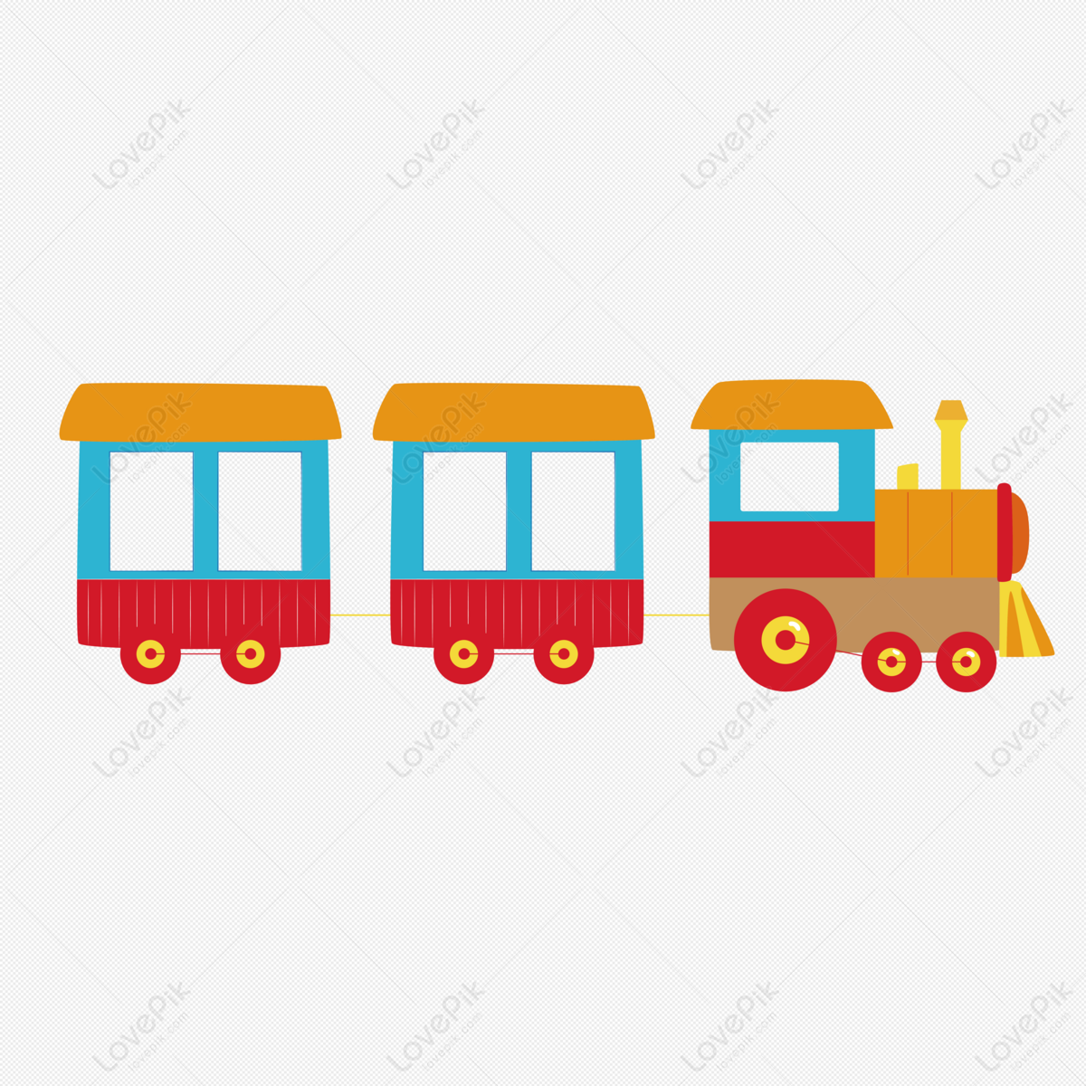 Ai Vector Cartoon Toy Train PNG Picture And Clipart Image For Free Download  - Lovepik | 401260405