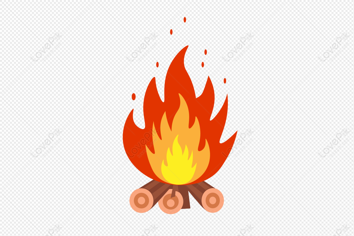 Bonfire Fire Cartoon Material PNG Image And Clipart Image For Free