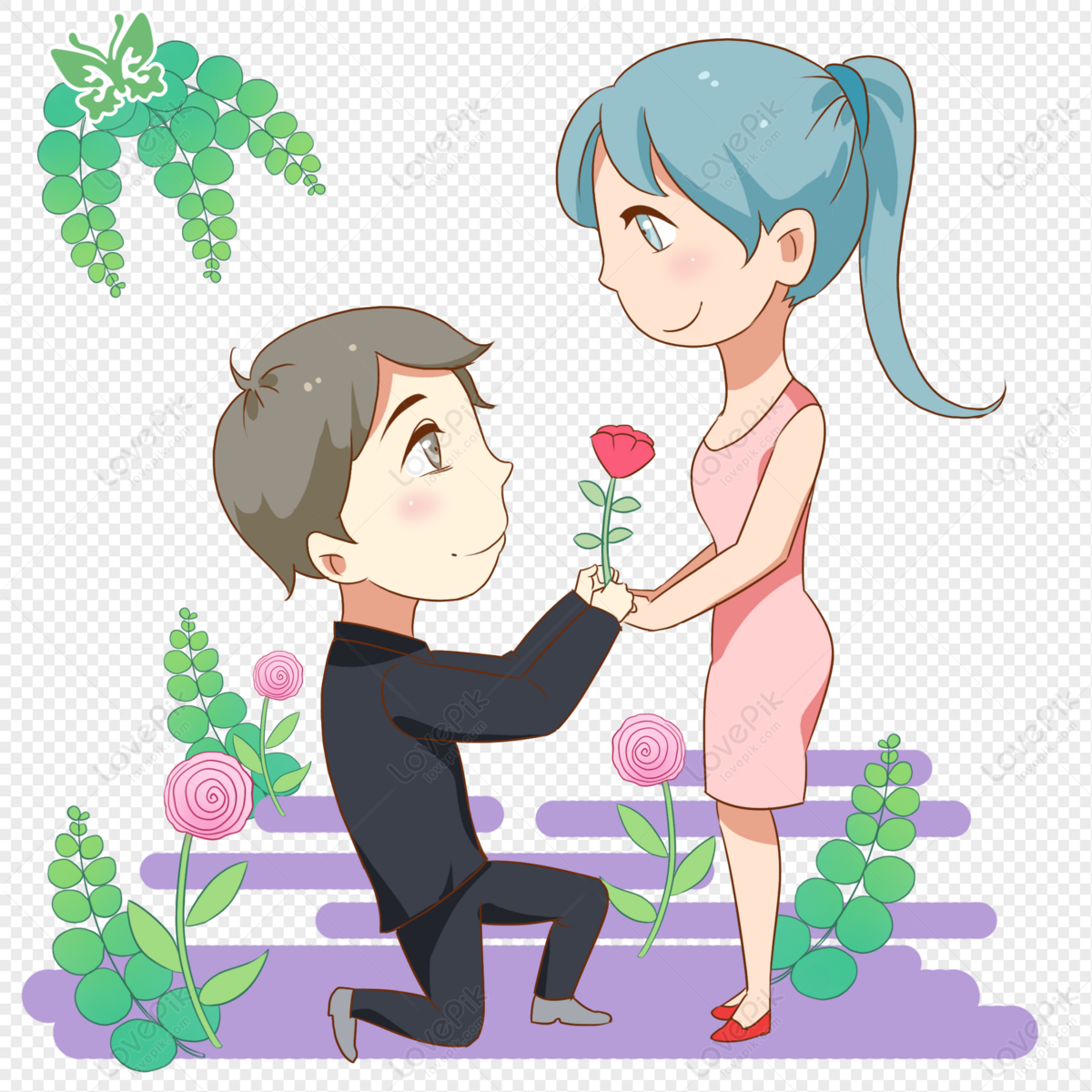 Boy Proposing To A Girl PNG Picture And Clipart Image For Free ...