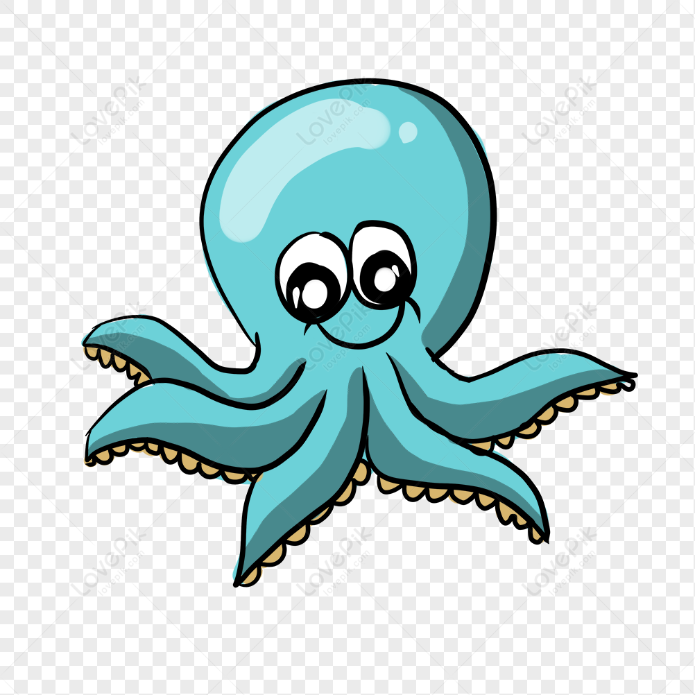 Cartoon Blue Octopus Illustration PNG Transparent Image And Clipart Image  For Free Download - Lovepik | 401267597