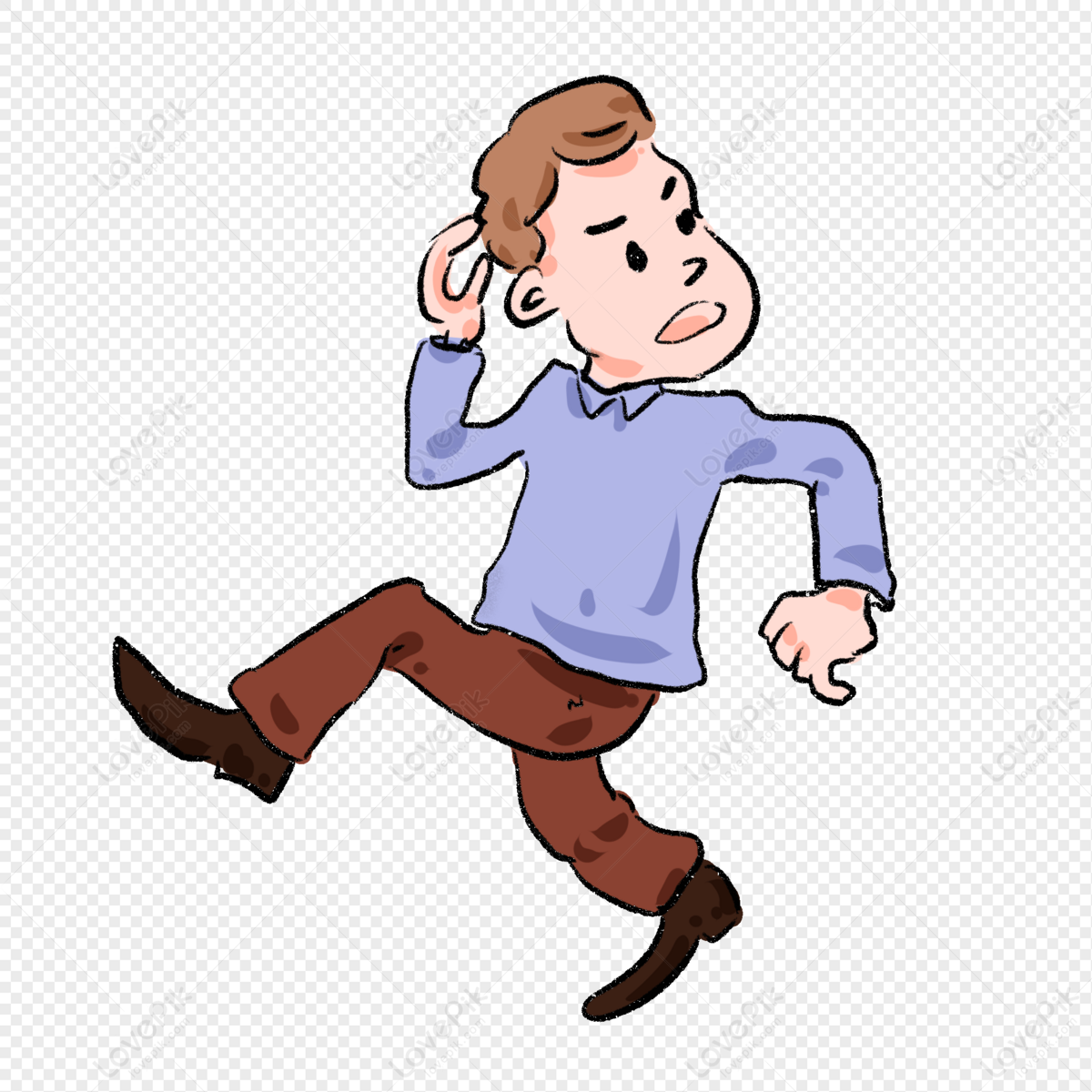 Cartoon Boy Running Away Comics PNG Image And Clipart Image For Free  Download - Lovepik | 401270578