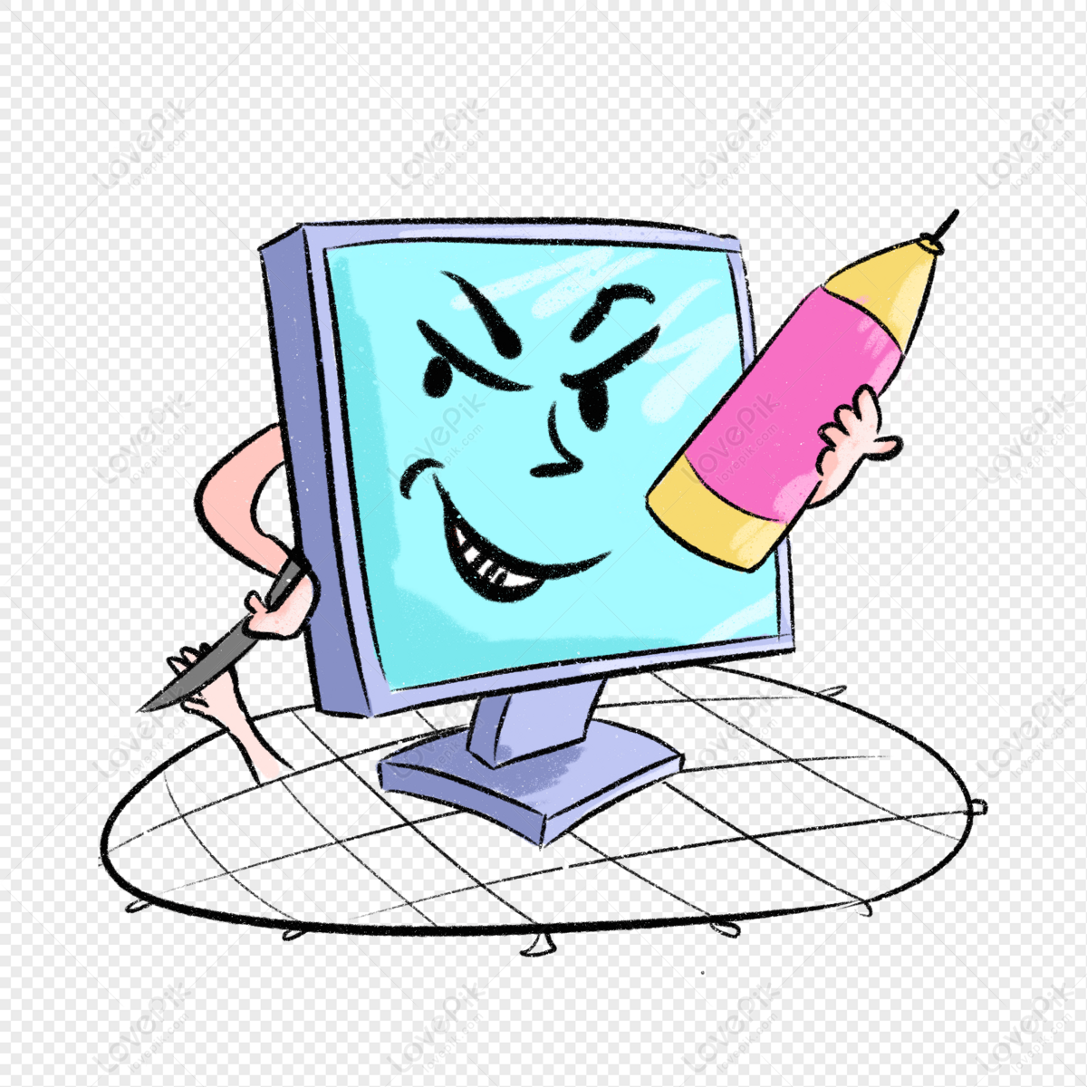 Cartoon Computer PNG Images With Transparent Background | Free Download On  Lovepik