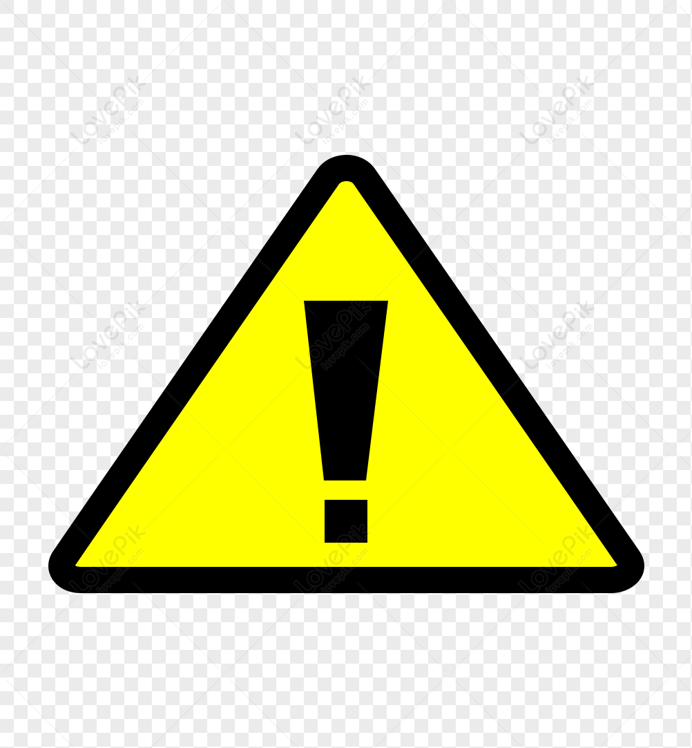 Cartoon Hand Drawn Attention Danger Yellow Triangle Sign PNG Free Download  And Clipart Image For Free Download - Lovepik | 401208183