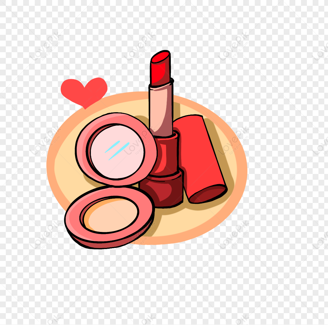 Cartoon Hand Painted Beauty Makeup Daily Necessities Cosmetics PNG Picture  And Clipart Image For Free Download - Lovepik | 401276275