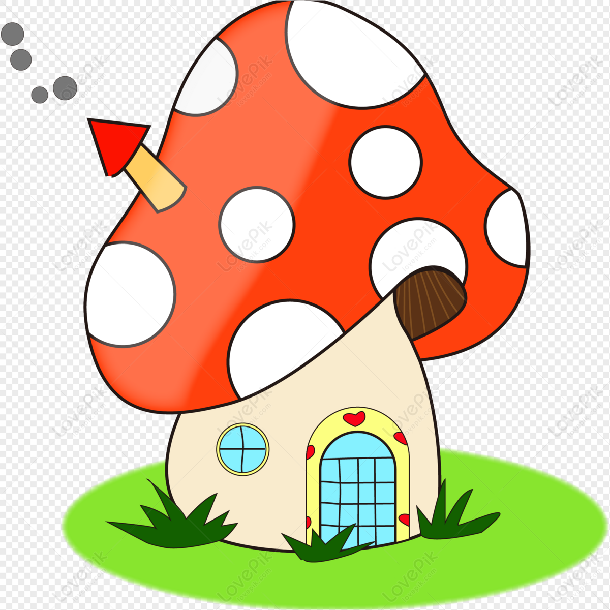 Cartoon Mushroom House PNG Transparent Image And Clipart Image For Free  Download - Lovepik | 401195147