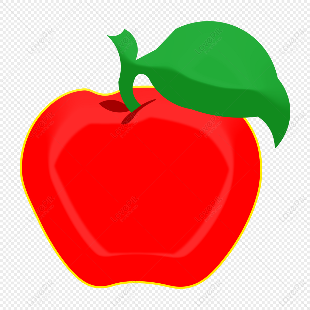 Cartoon Red Apple PNG White Transparent And Clipart Image For Free Download  - Lovepik | 401232112