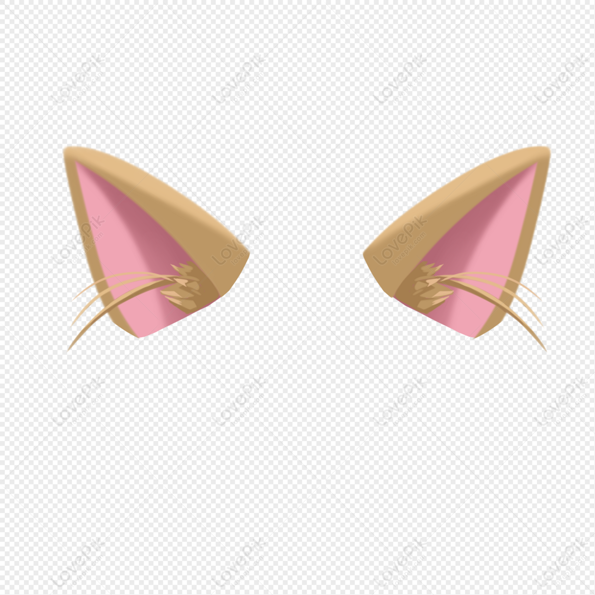Cat Ears 1 PNG White Transparent And Clipart Image For Free Download -  Lovepik | 401229842