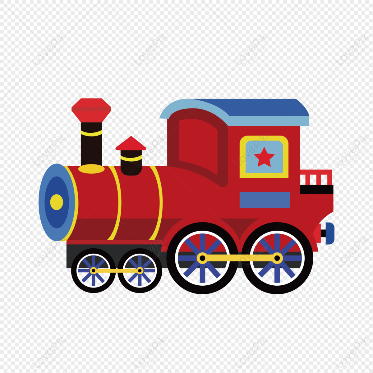 Childrens Day Vector Cartoon Little Train PNG White Transparent And Clipart  Image For Free Download - Lovepik | 401264172