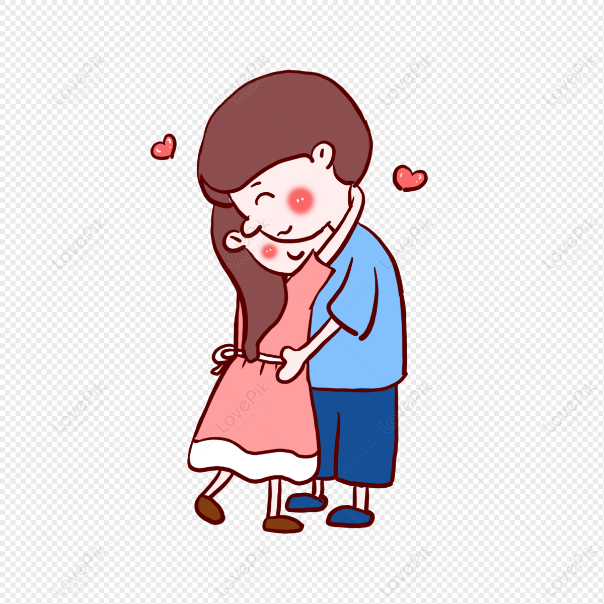 Couple Hugging Cartoon Character PNG Transparent Image And Clipart Image  For Free Download - Lovepik | 401293727